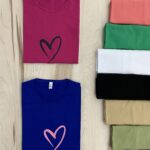تیشرت لانگ قلب