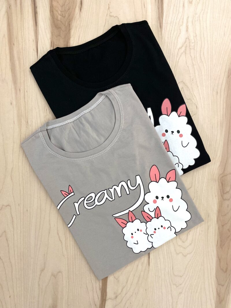تیشرت creamy - Image 4
