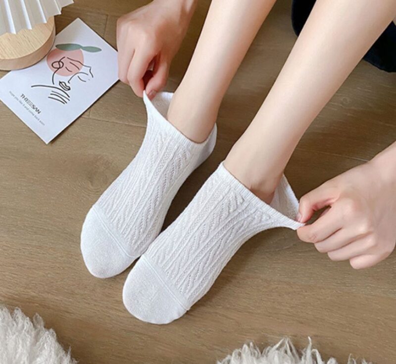جوراب گندمی پیچ پیچ - Image 4