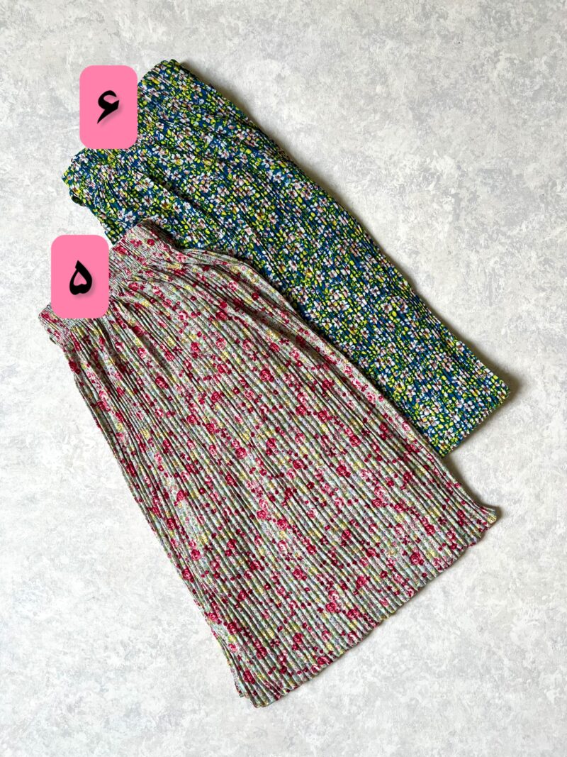 شلوار پلیسه گلی - Image 7