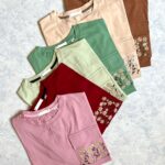 تیشرت بابونه گلدوزی