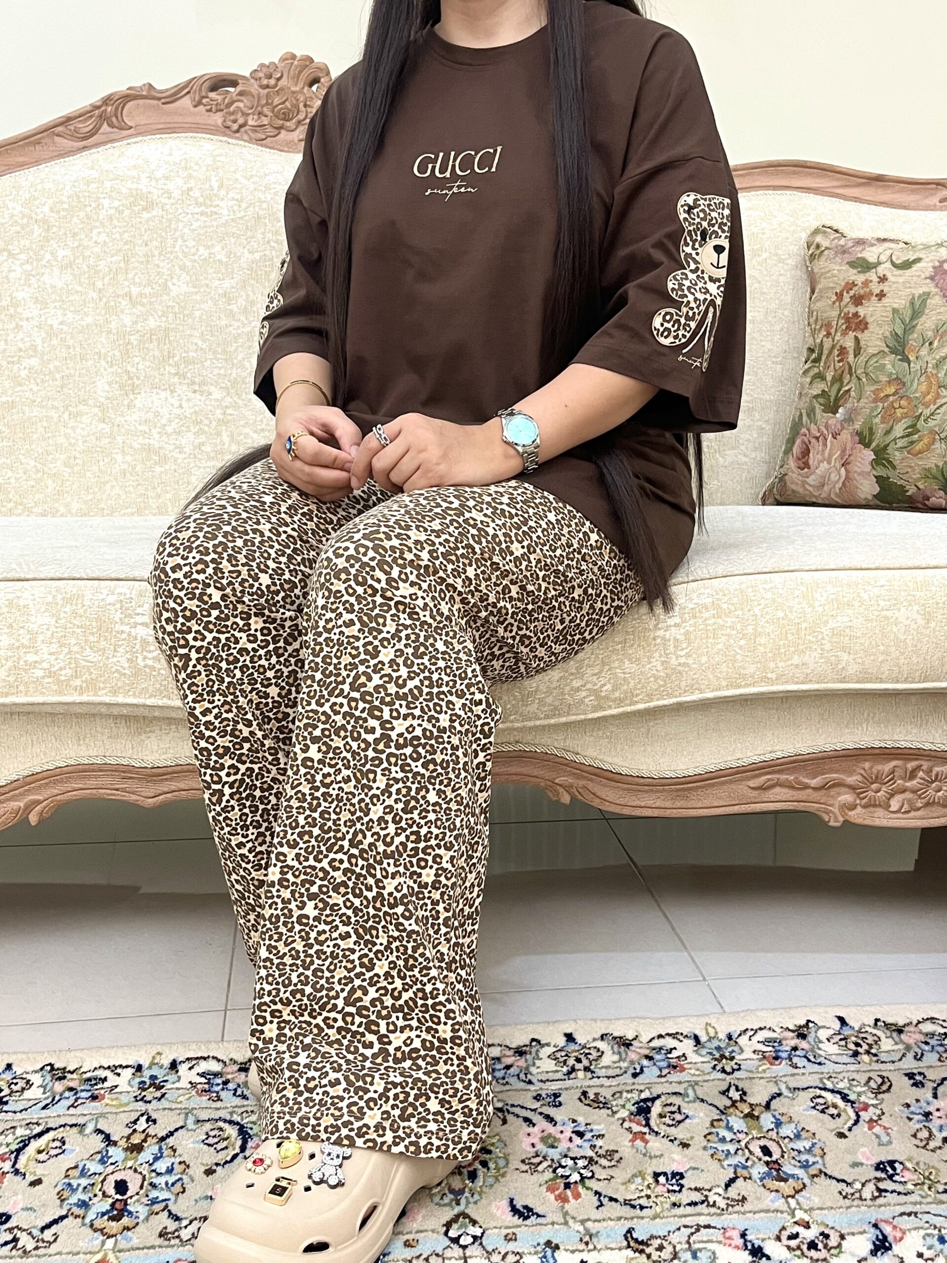 IMG_8489 ست تدی آستین پلنگی - Image 1