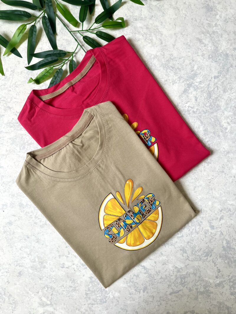 تیشرت پرتقالی summer - Image 6